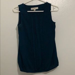 Loft green top sleeveless